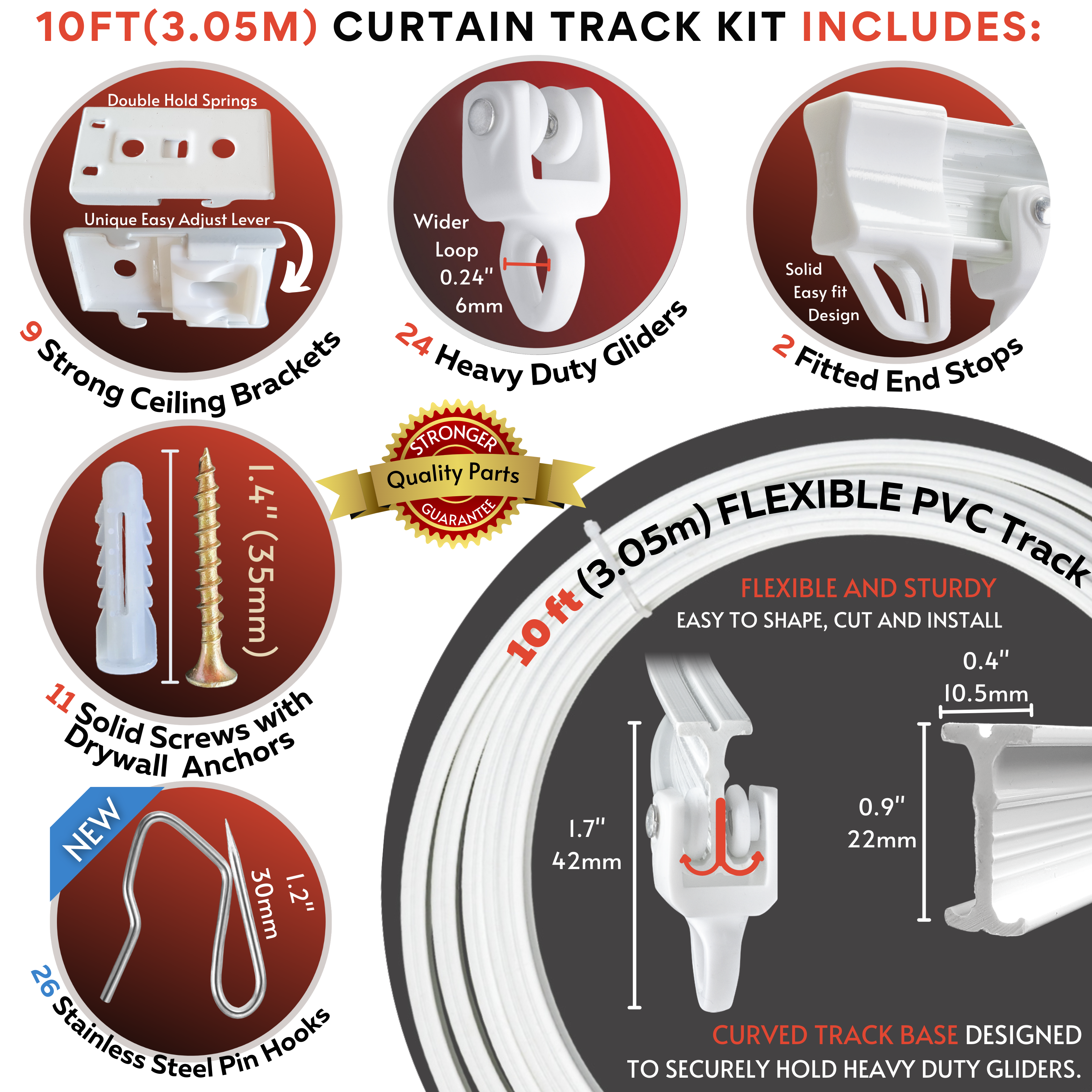 a. Flexible Curtain Track – DartAnt