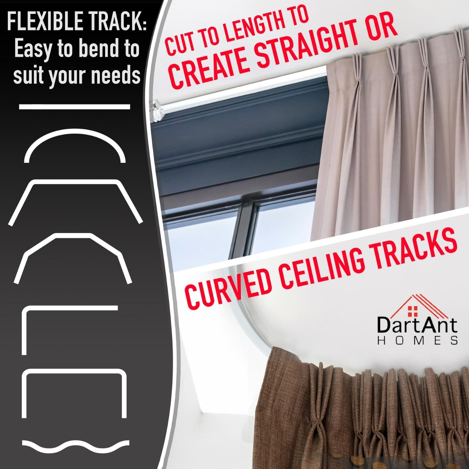 Flexible Curtain Tracks, Bendable Curtains